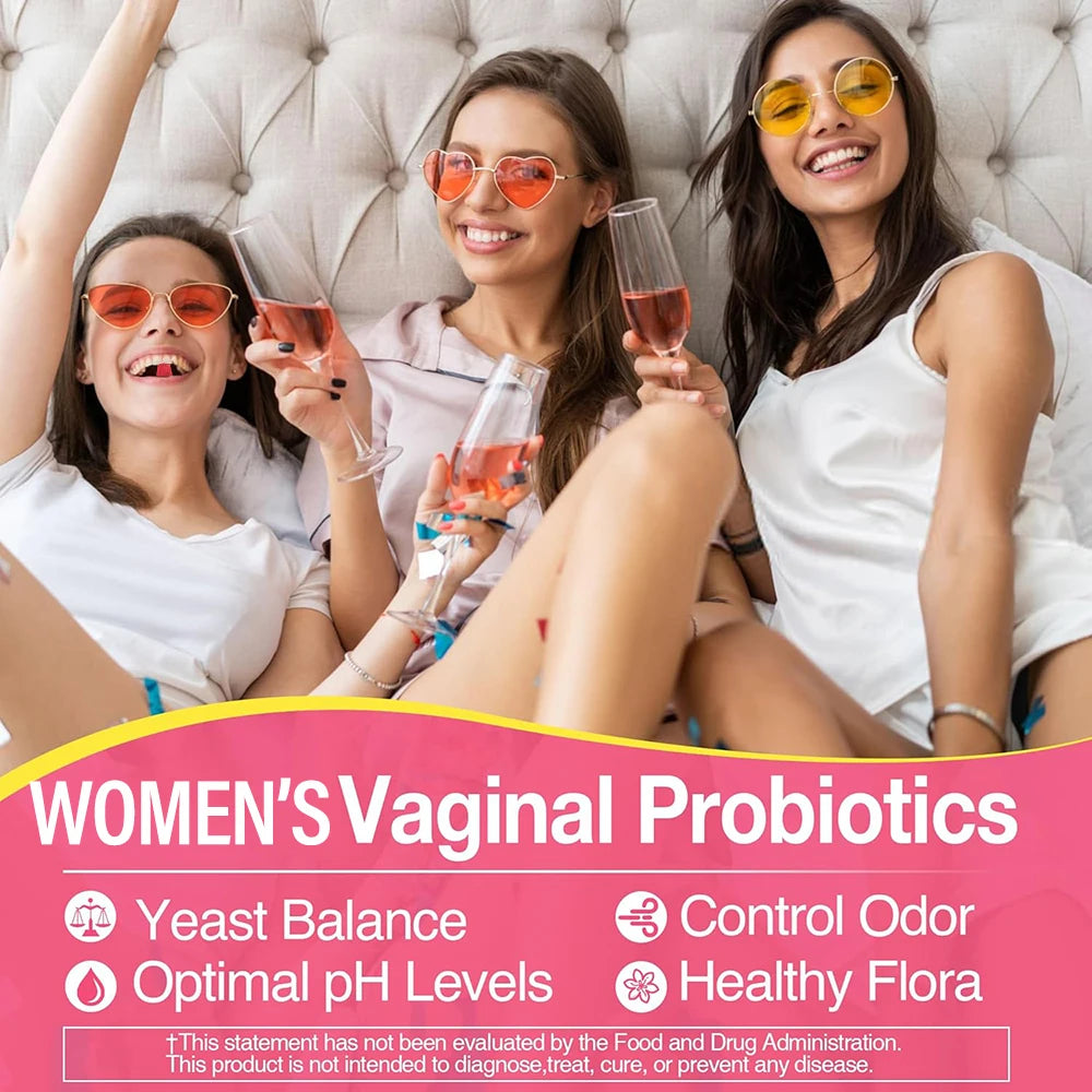Women Probiotic Gummies, Feminine Balance Gummies, Cranberry Probiotics for Woman Vaginal Health, Yeast pH Balance | 60 Gummies